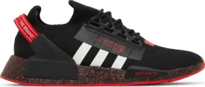 Adidas NMD_R1 V2 'Crackled - Black Red' sneakers, black