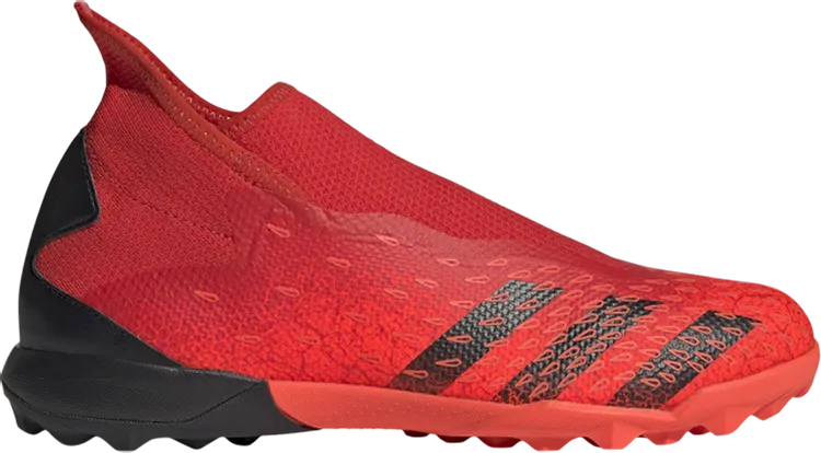 Adidas Predator Freak.3 Laceless TF 'Demonscale - Solar Red' Sneakers, red