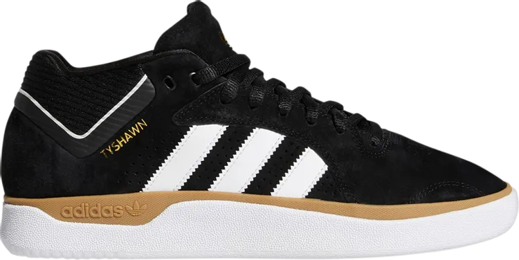 Adidas Tyshawn 'Core Black Gum' Sneakers, Black