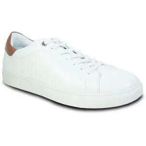 ALLURE MEN Fashion Sneaker AL05 Oxford Casual Shoe with Removable Insole WHITE