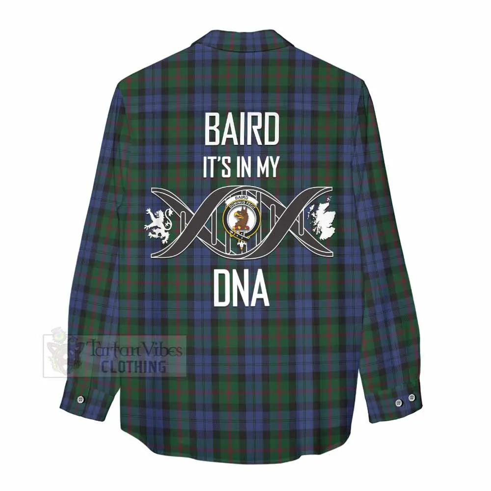 Baird Tartan Women's Casual Shirt with Family Crest DNA In Me Style