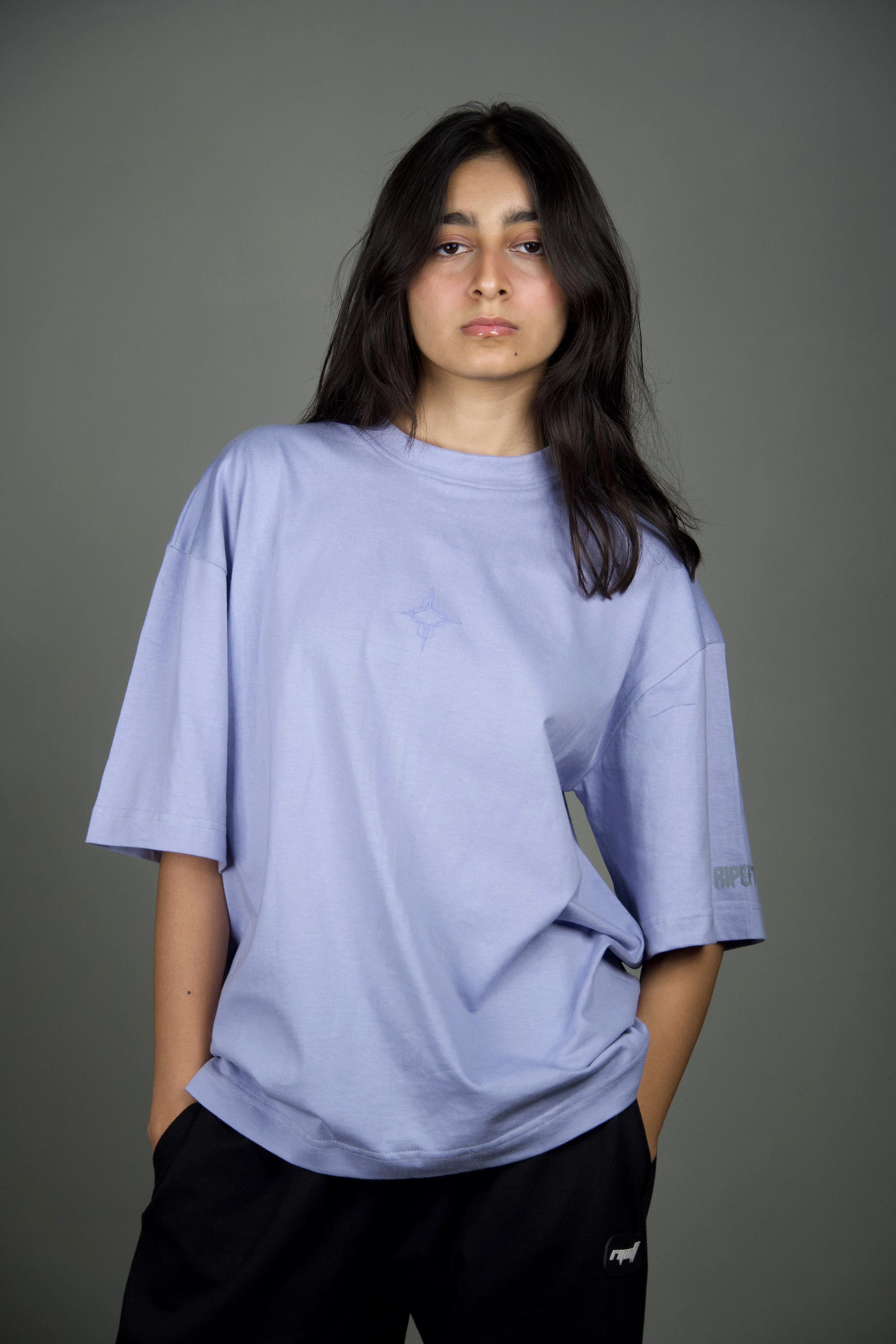 Basic tee/ Periwinkle blue