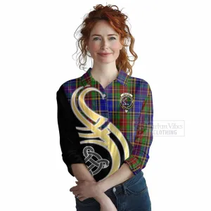 Beattie (Beatty) Tartan Women's Casual Shirt with Family Crest and Celtic Symbol Style