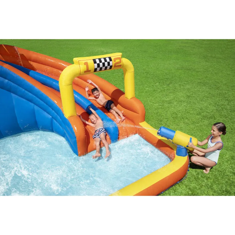 Bestway H2OGO! Super Speedway Mega Water Park (18'1" x 16'6" x 8'8"/5.51m x 5.02m x 2.65m)