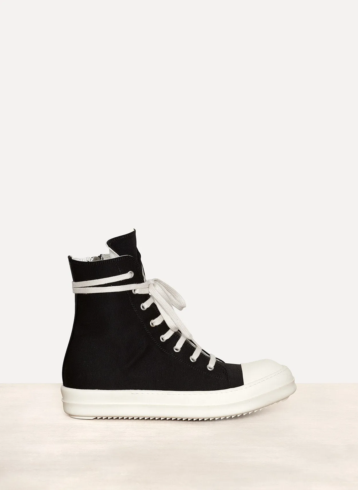 Black Nylon Twill High Sneaks