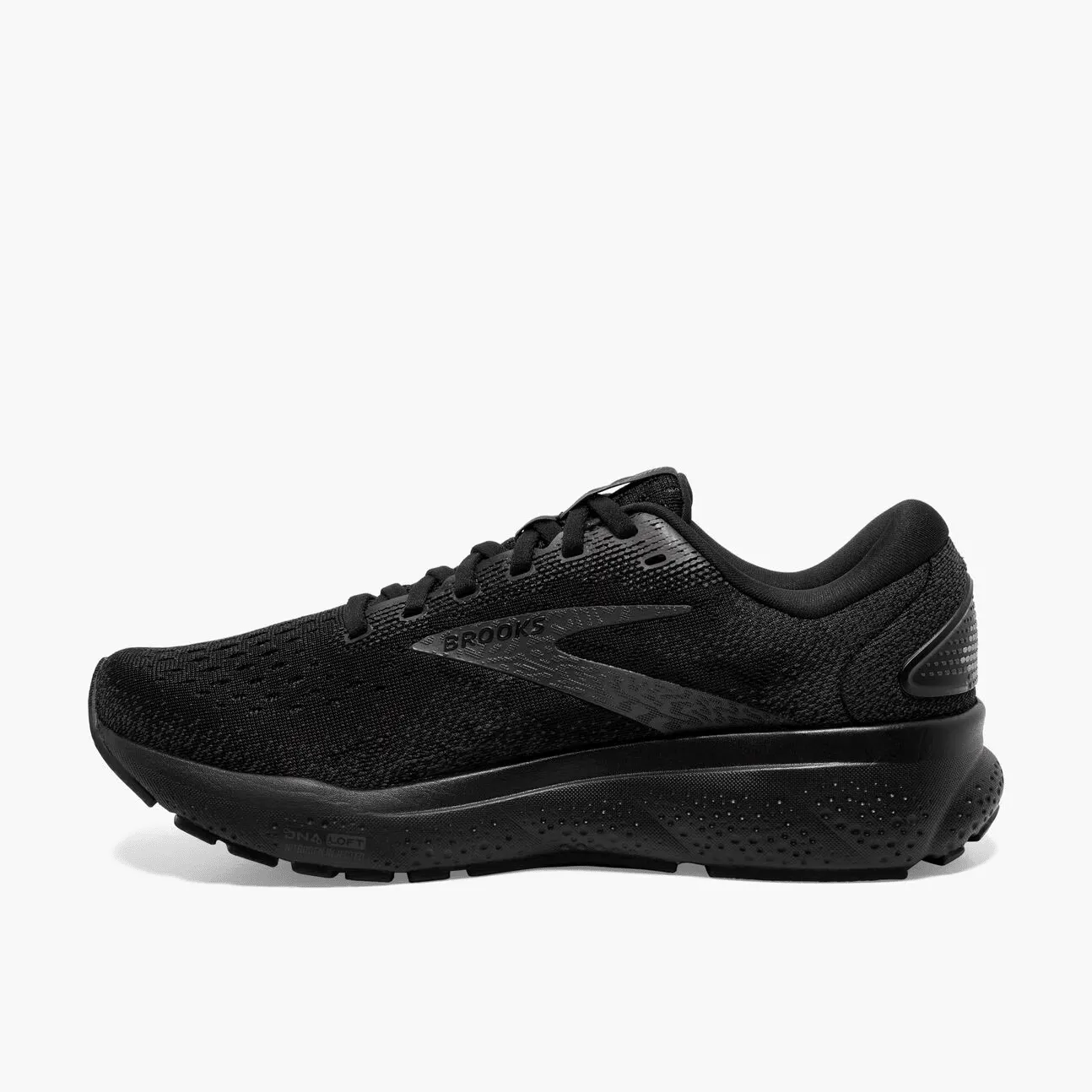 BROOKS WOMENS GHOST 16 - BLACK / BLACK