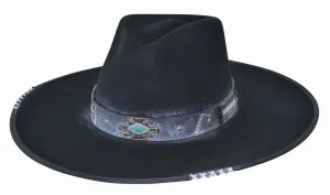 Bullhide Fashion Felt Hat - Messed Up in Black