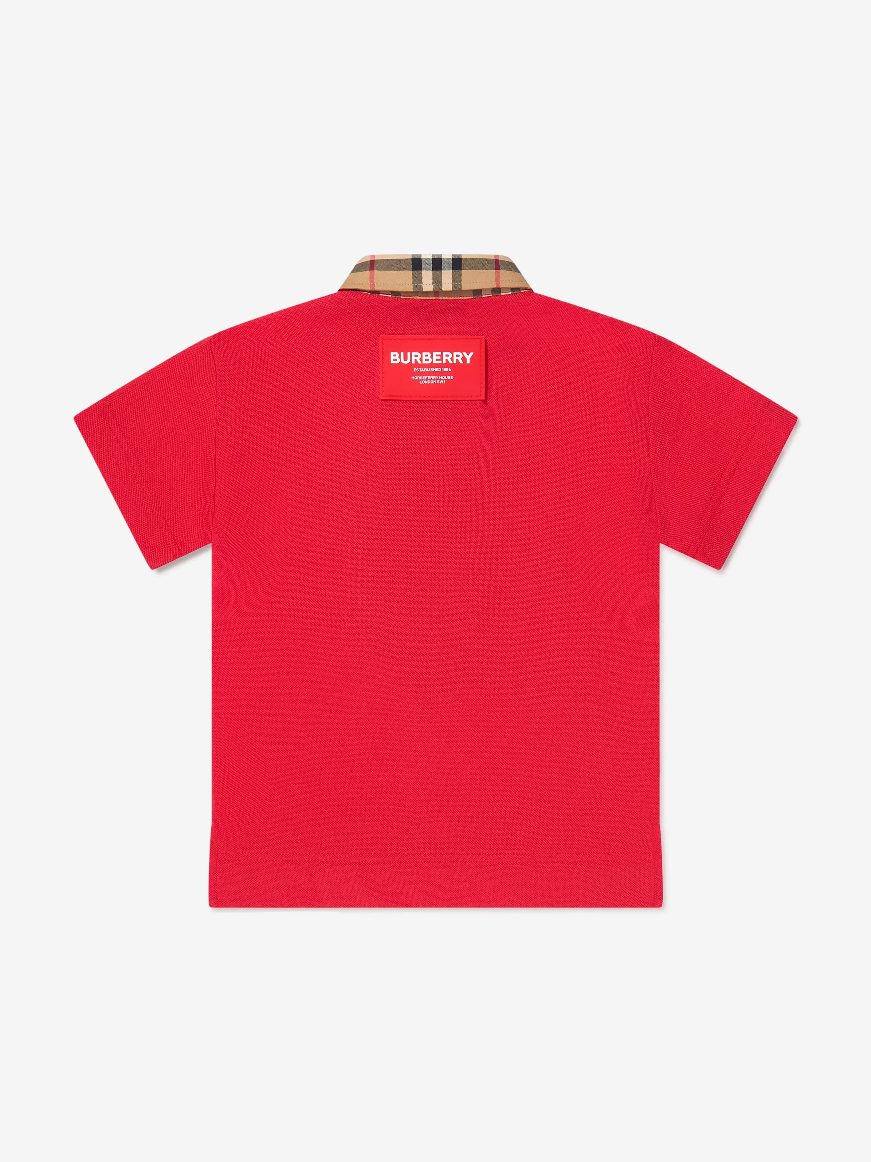 Burberry Boys Johane Polo Shirt In Red