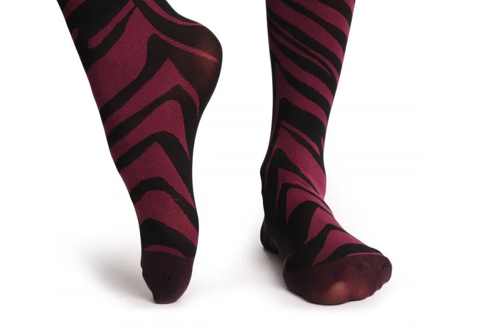 Burgundy Zebra Pattern 40 Den