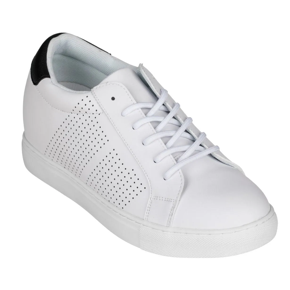 CALTO 2.6-Inch Taller White Elevator Sneakers H0833