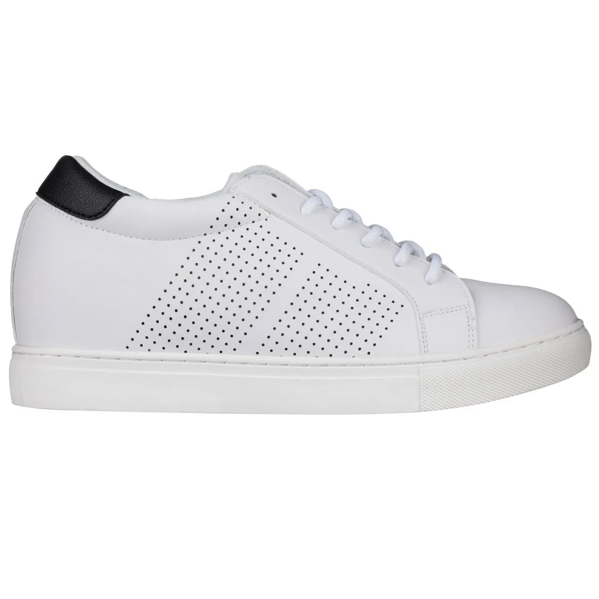 CALTO 2.6-Inch Taller White Elevator Sneakers H0833