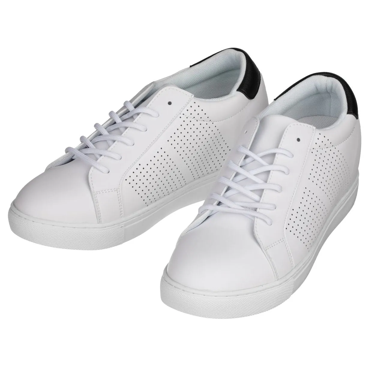 CALTO 2.6-Inch Taller White Elevator Sneakers H0833