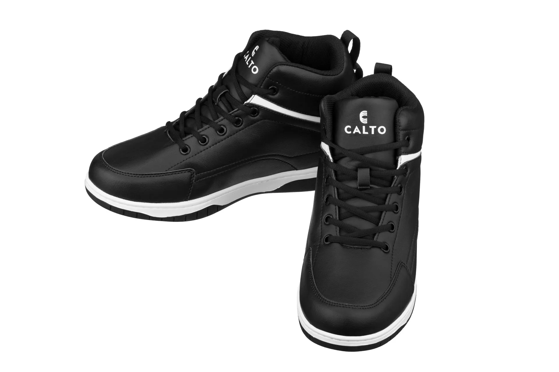 CALTO - S3264 - 3.2 Inches Taller (Black/White) - Sneakers