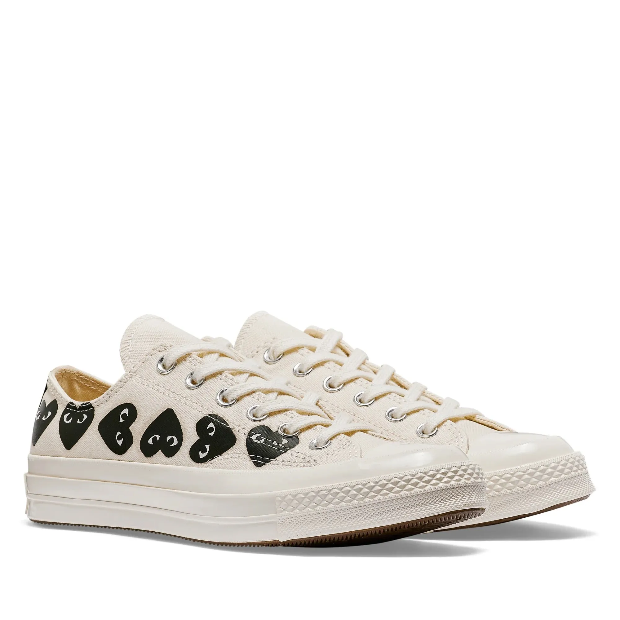 Converse Low 'Chuck Taylor' Sneakers Multi Heart - White