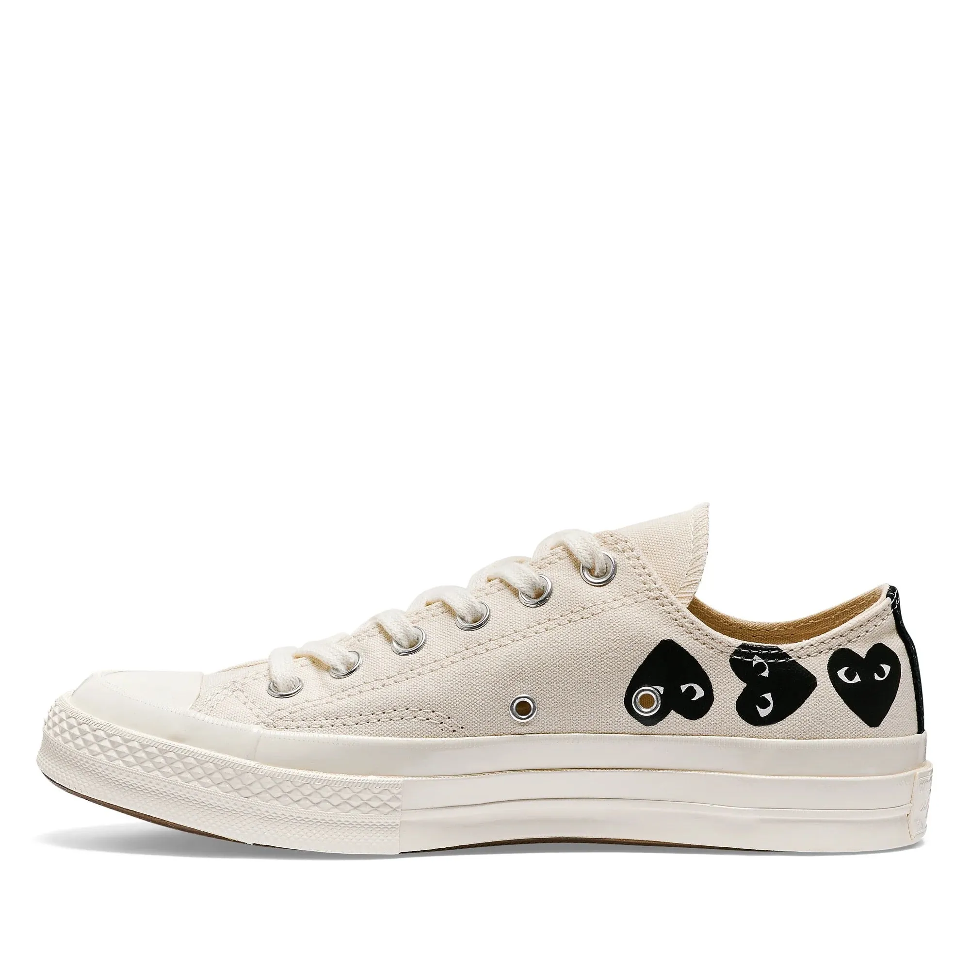 Converse Low 'Chuck Taylor' Sneakers Multi Heart - White