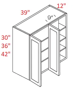 EB10-WBC39/4230 Elegant White Assembled Wall Blind Corner Cabinet