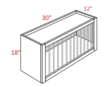 EB22-PR3018 Elegant Dove Plate Rack