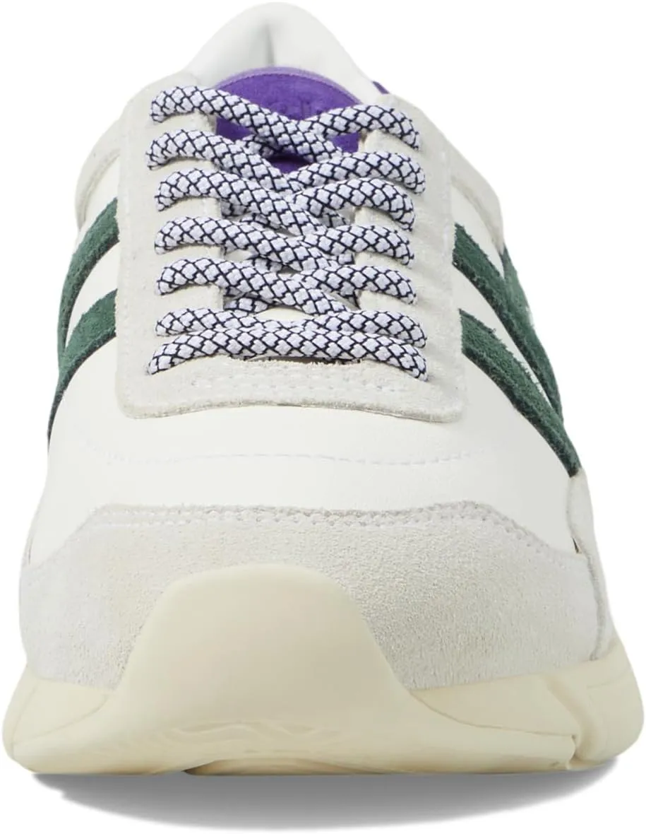 Eclipse Pure Gola Sneakers, White/Evergreen/Royal Purple