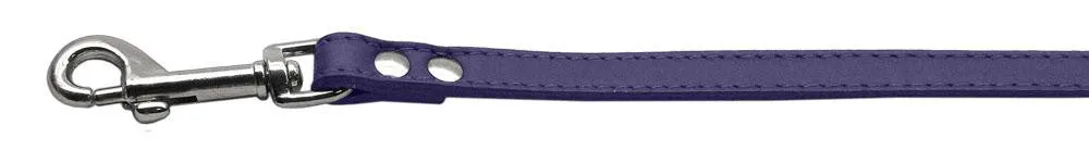 Fashionable Leather Leash Purple 3-4'' Wide