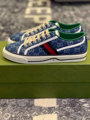 Gucci Tennis 1977 Blue Denim  Sneakers