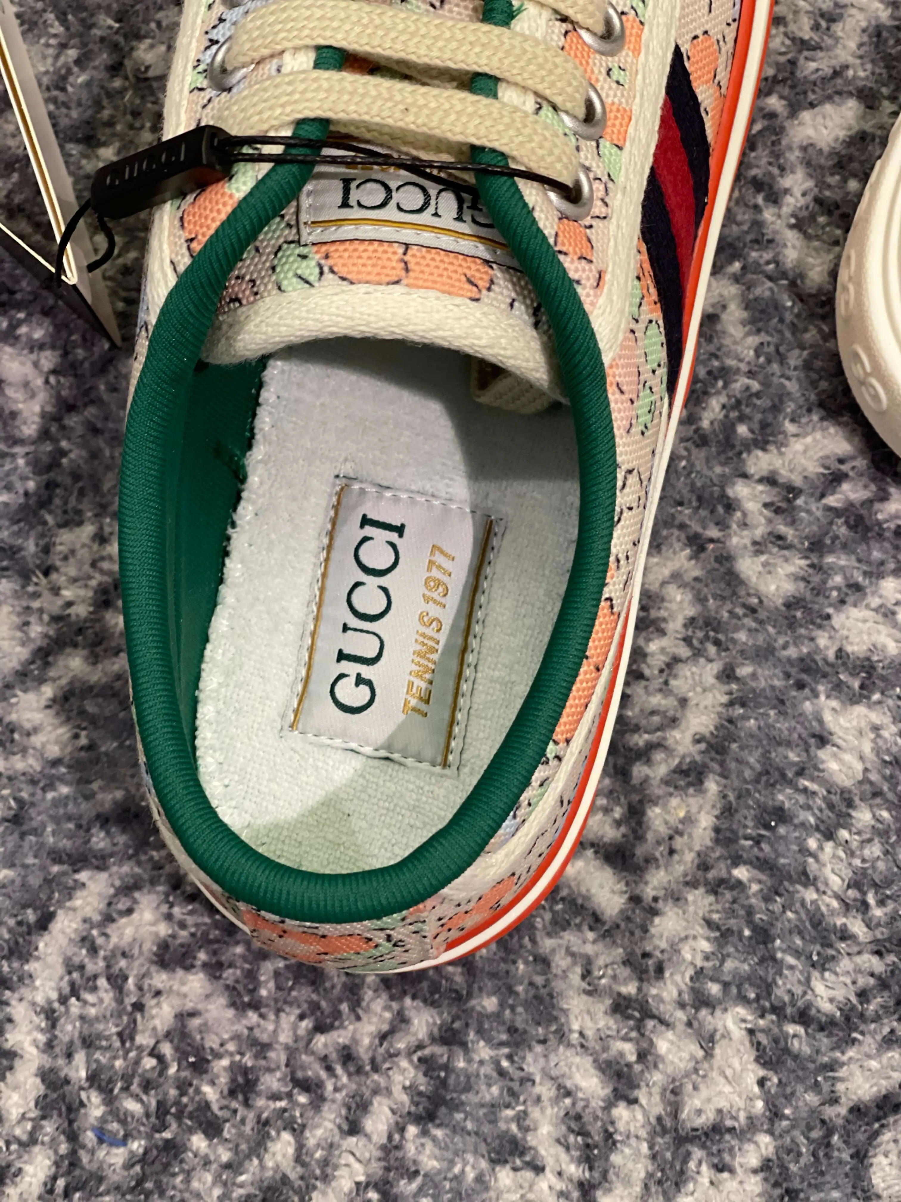 Gucci Tennis 1977 Liberty London Floral Sneaker