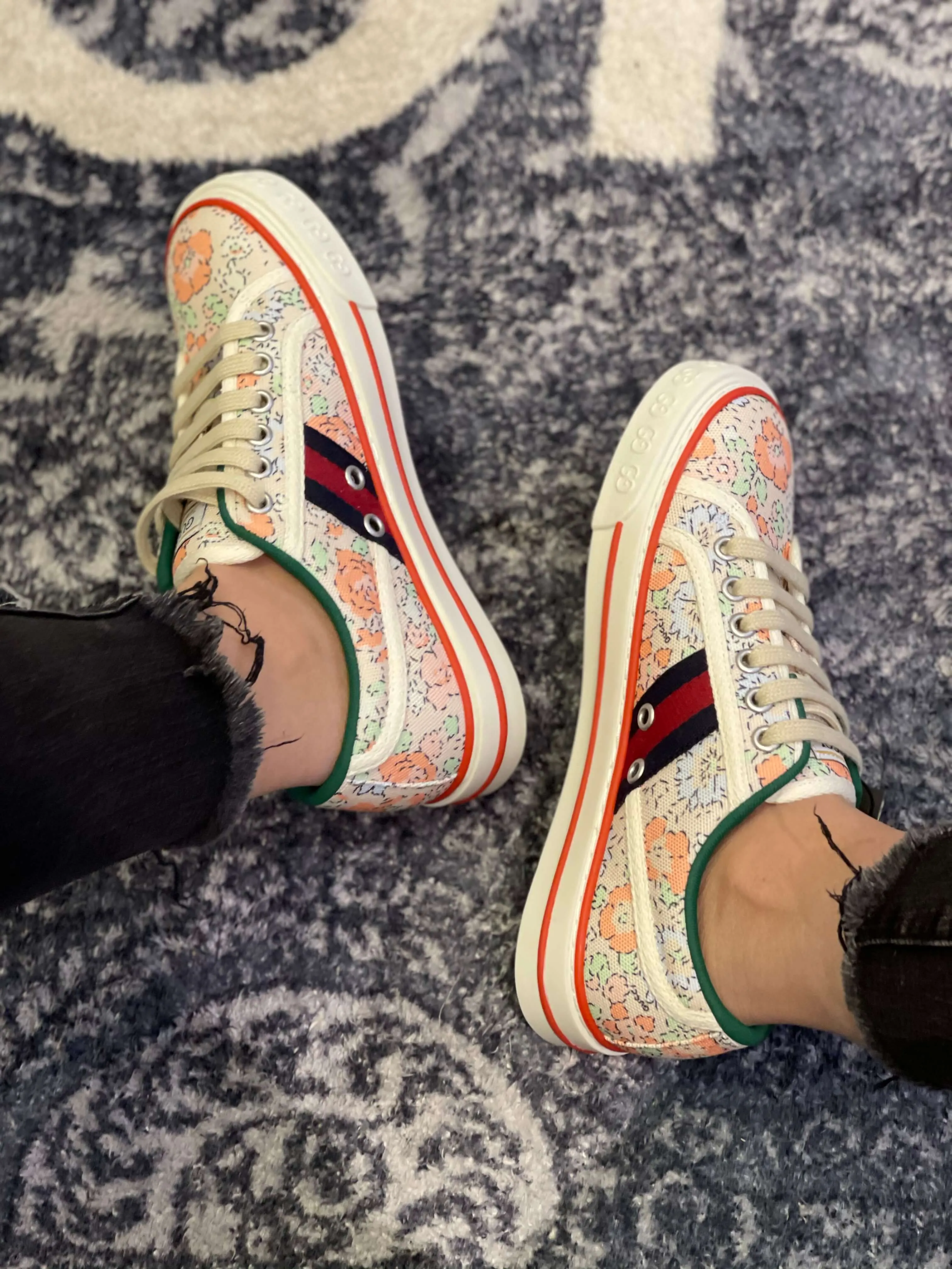 Gucci Tennis 1977 Liberty London Floral Sneaker