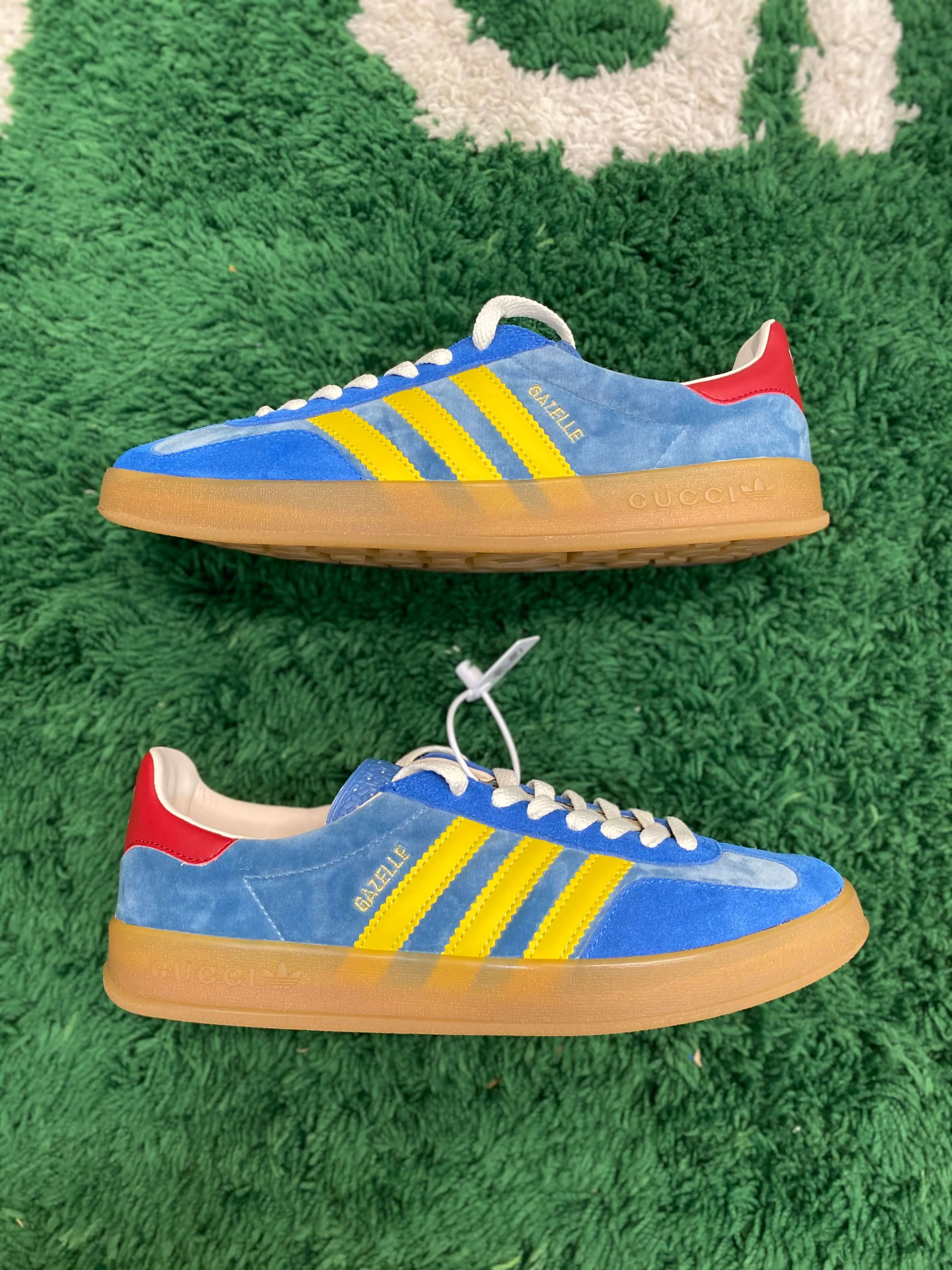 Gucci x Adidas Gazelle Light Blue Suede Sneaker