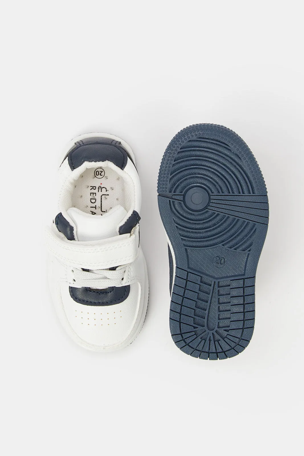 Infant Boys Navy Velcro Strap Sneaker