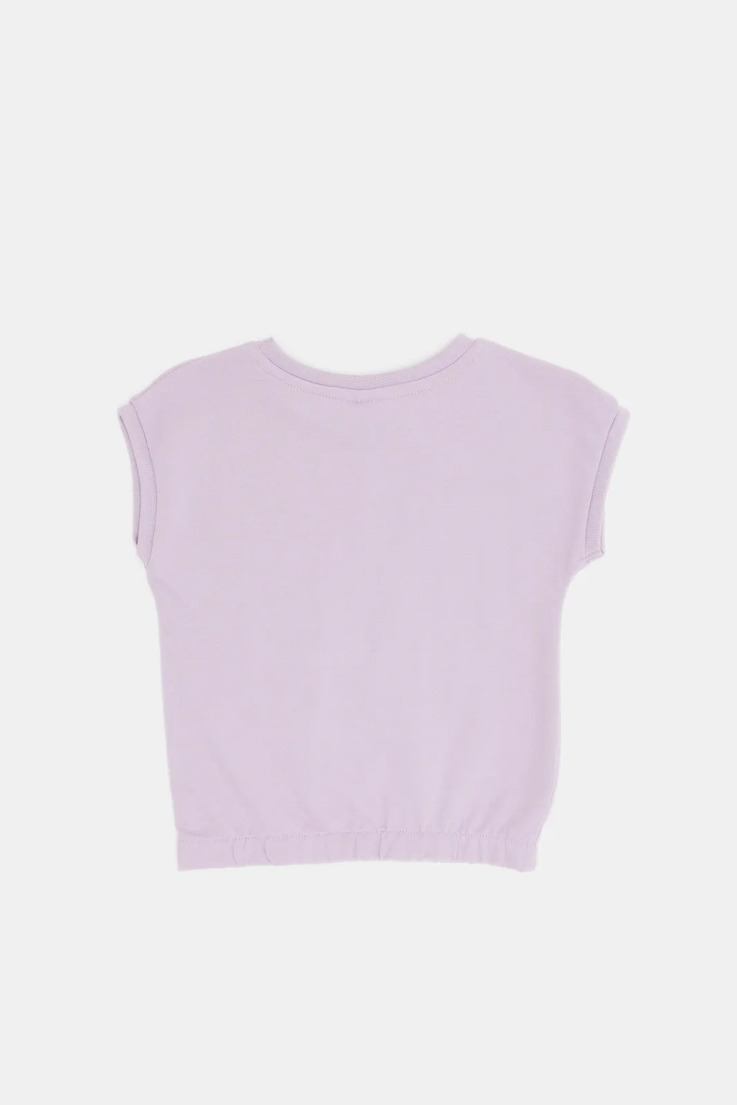 Infant Girls Lilac Minnie And Daisy Print Top