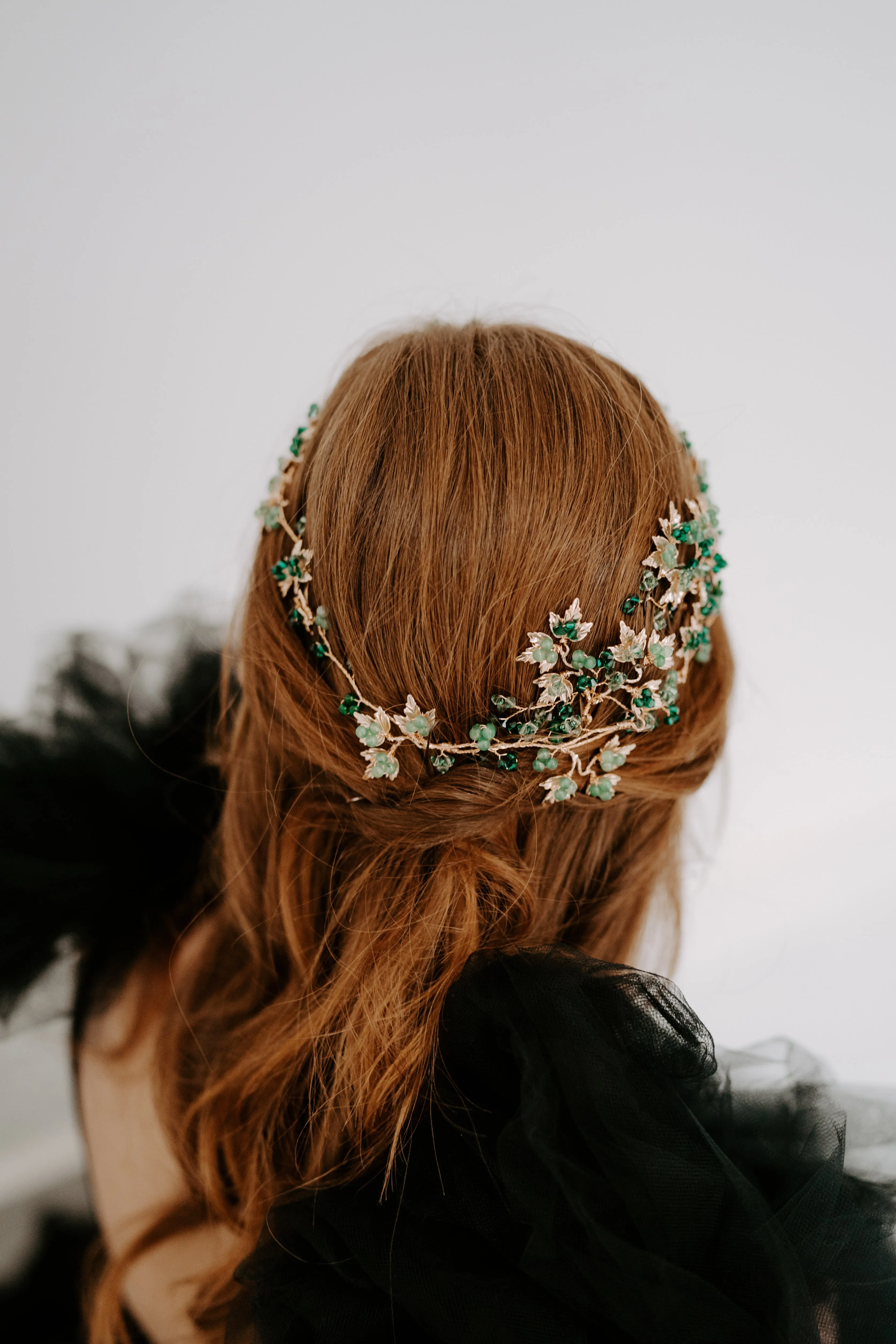 Ivy Emerald Hairpins