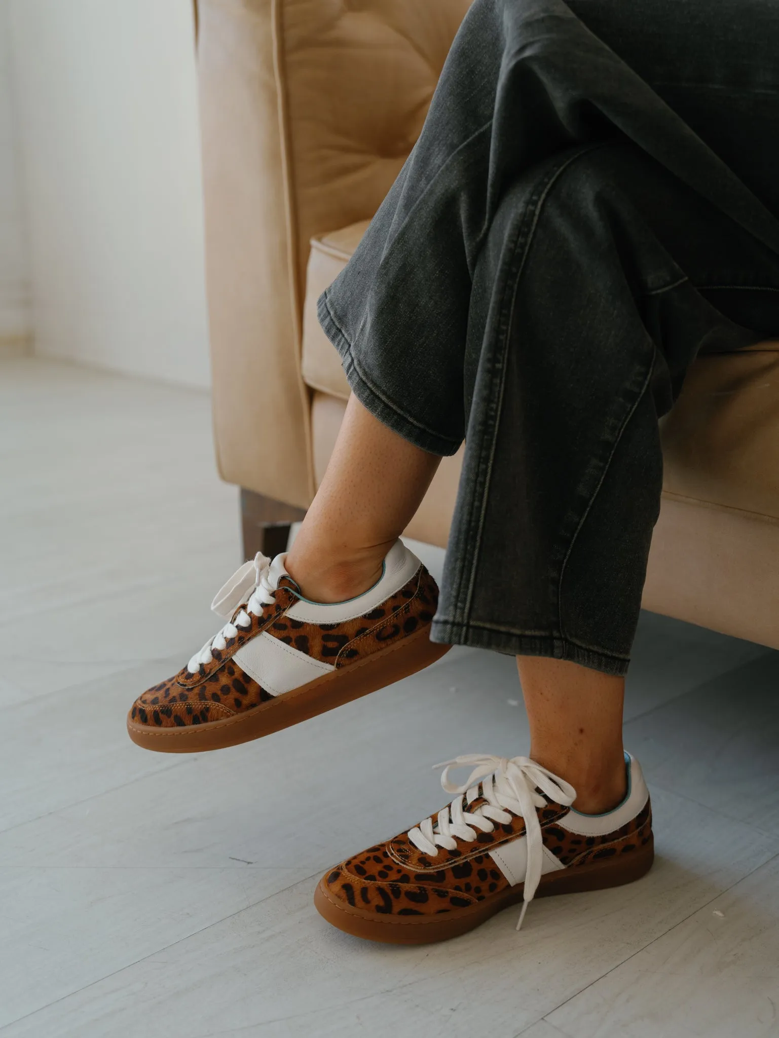 Matisse: Quincy Sneaker - Tan Leopard