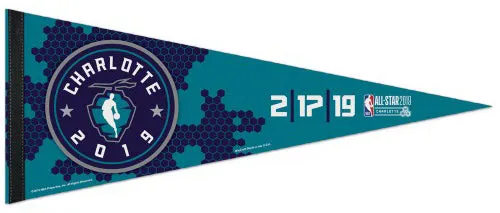 NBA All-Star Game 2019 Charlotte Premium Felt Collector's Pennant - Wincraft Inc.