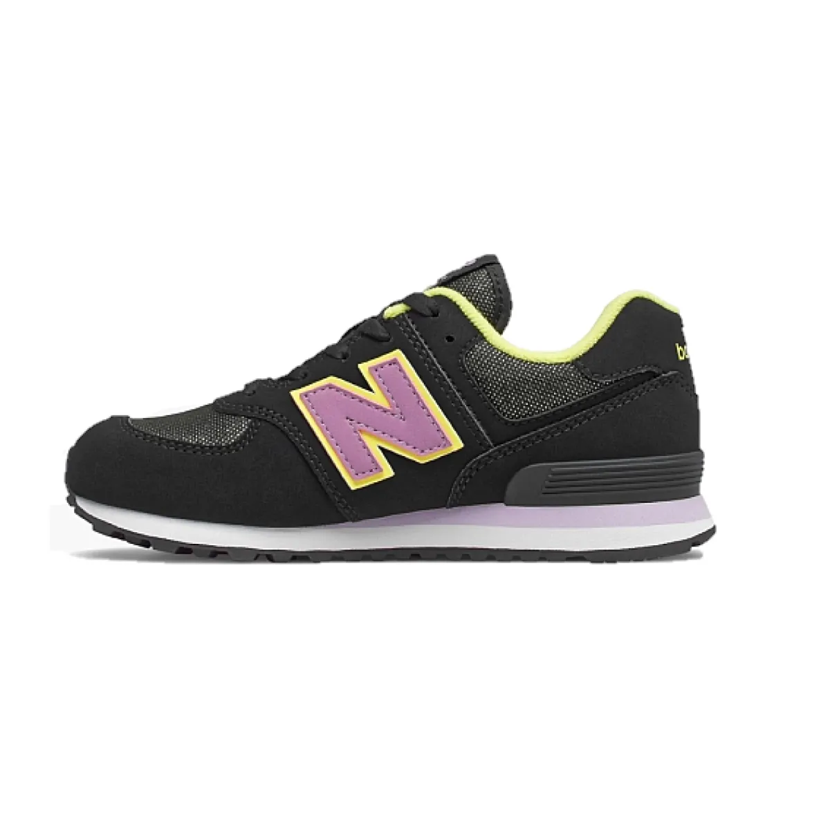 NEW BALANCE PC574FX2 574 (PC574V1) YTH'S (Wide) Black Synthetic & Mesh Running Shoes