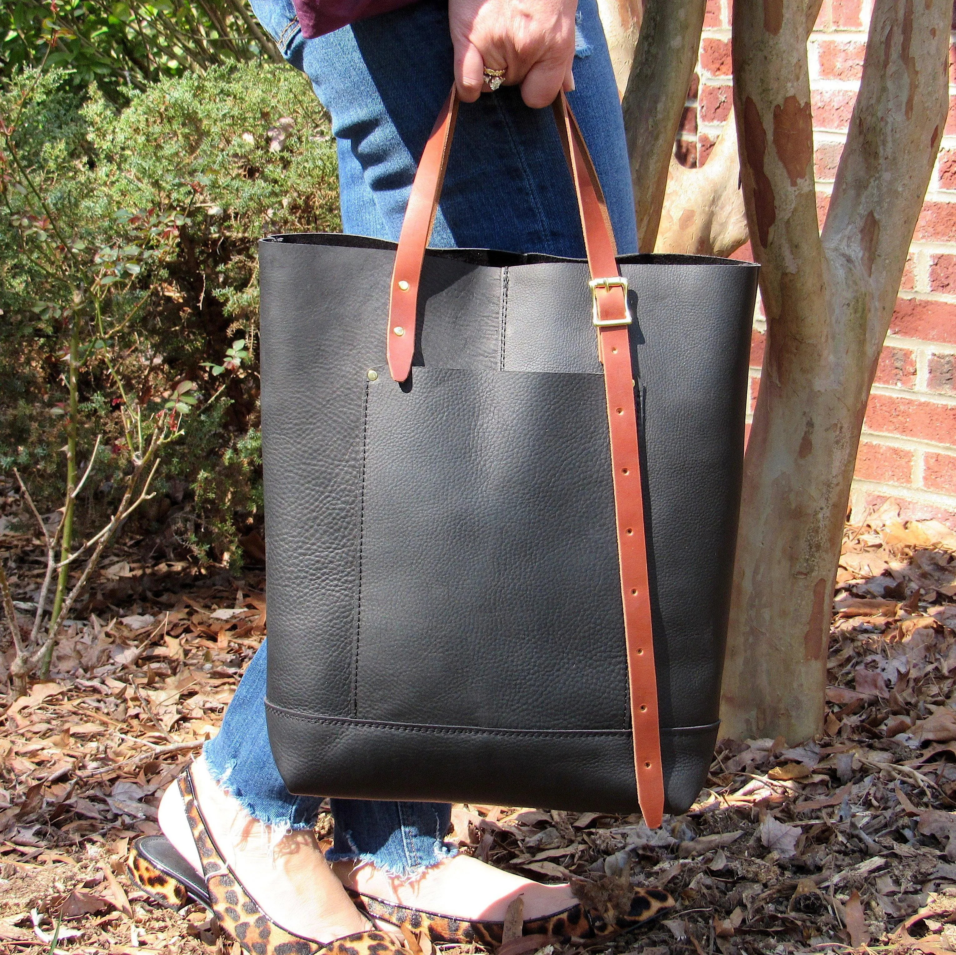 Oak City Leather Tote Bag