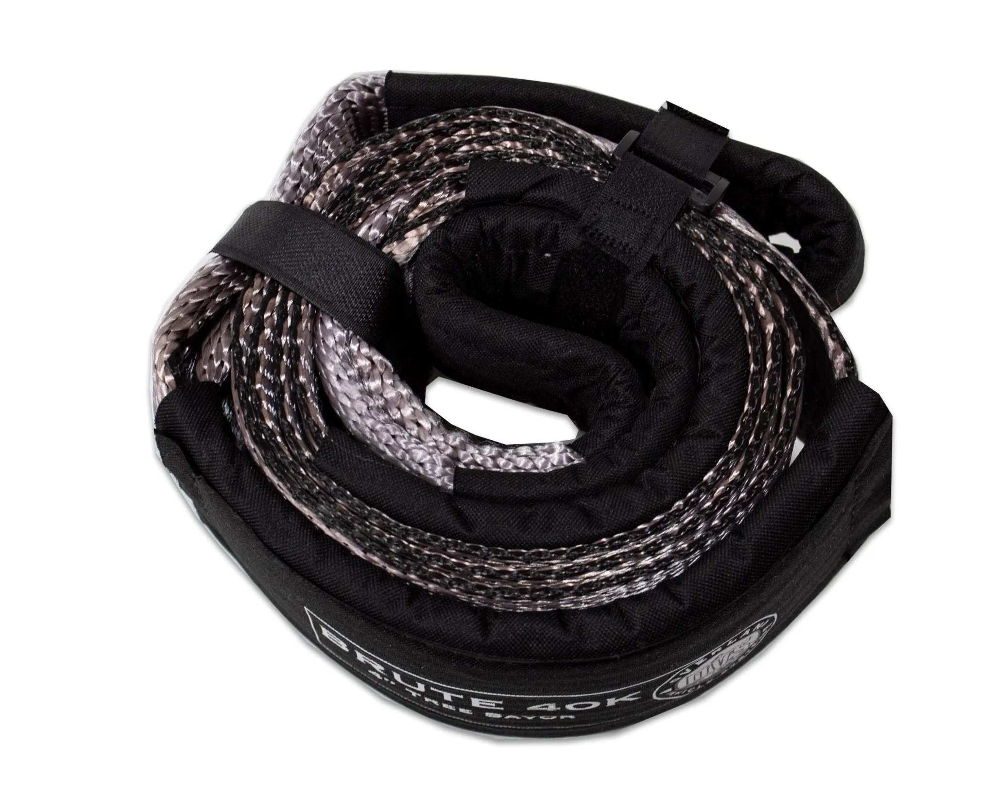 Overland Vehicle Systems 40,000 lb Tow Strap 4 Inch x 8 Foot With Black Ends & Storage Bag