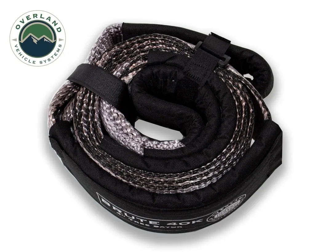 Overland Vehicle Systems 40,000 lb Tow Strap 4 Inch x 8 Foot With Black Ends & Storage Bag