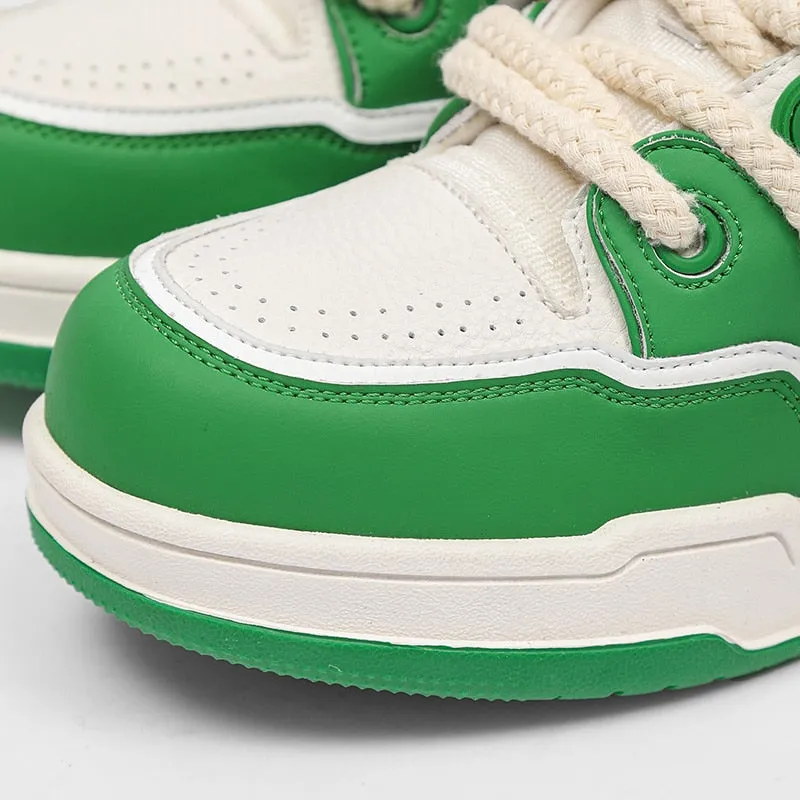 Phat Lace Sneakers - Cloud White/Lucky Green