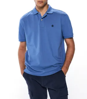 Regular Fit Basic Piqué Polo Blue