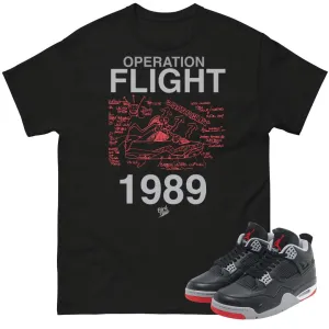 Retro 4 Bred Reimagined Flight Shirt