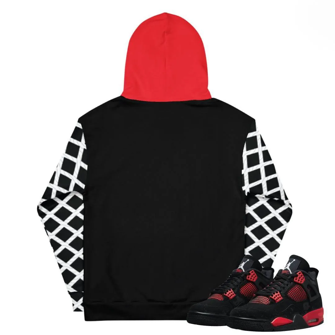 Retro 4 Red Thunder Hoody