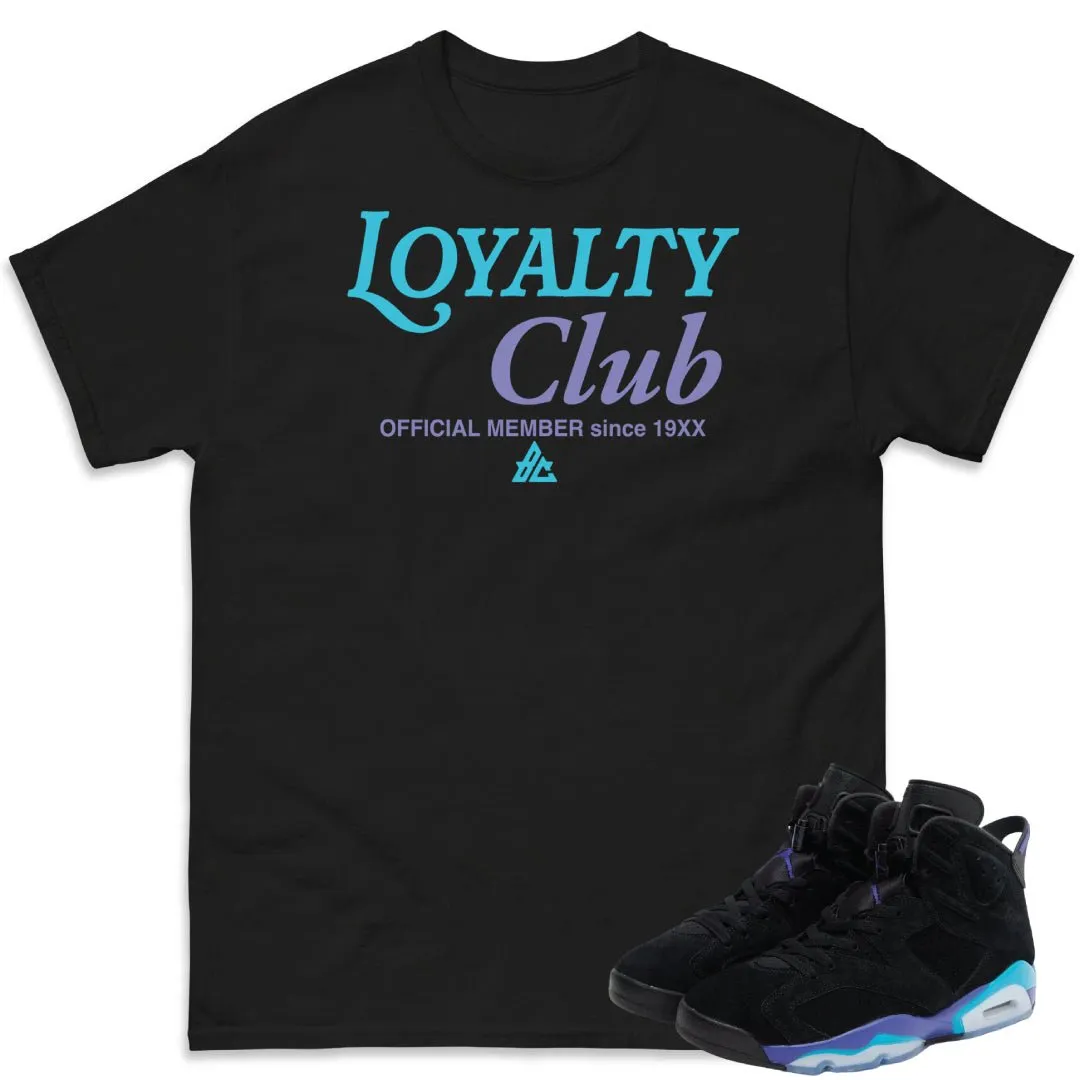 RETRO 6 AQUA LOYALTY SHIRT