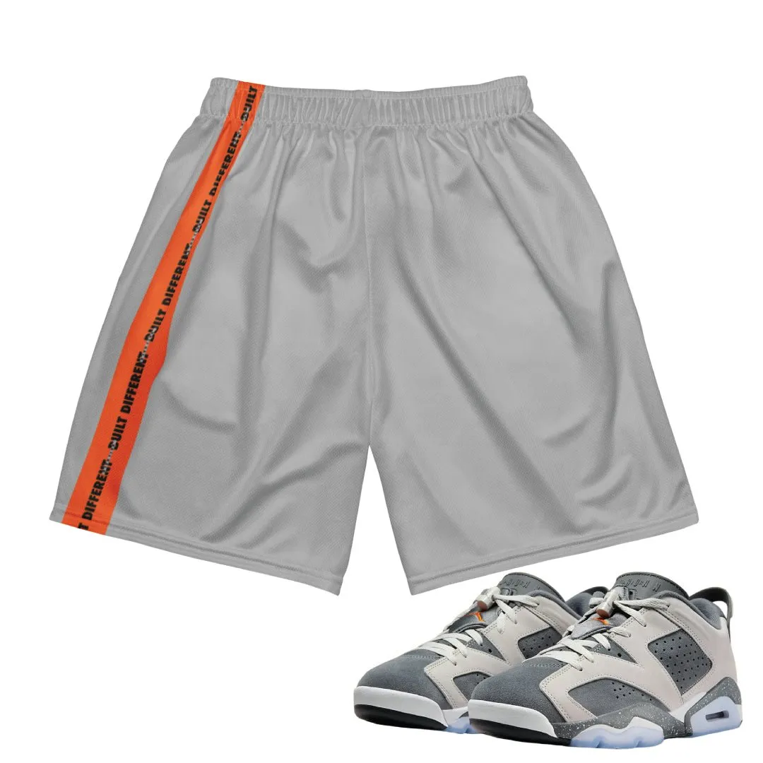 RETRO 6 LOW PSG "CEMENT GREY" No 6 MESH SHORTS