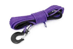 Rough Country RS162 Winch Cable & Synthetic Rope - Synthetic, 7,000 lbs. Pull Rating, 50 ft. Line Length1/4 in. Line Diameter, Purple