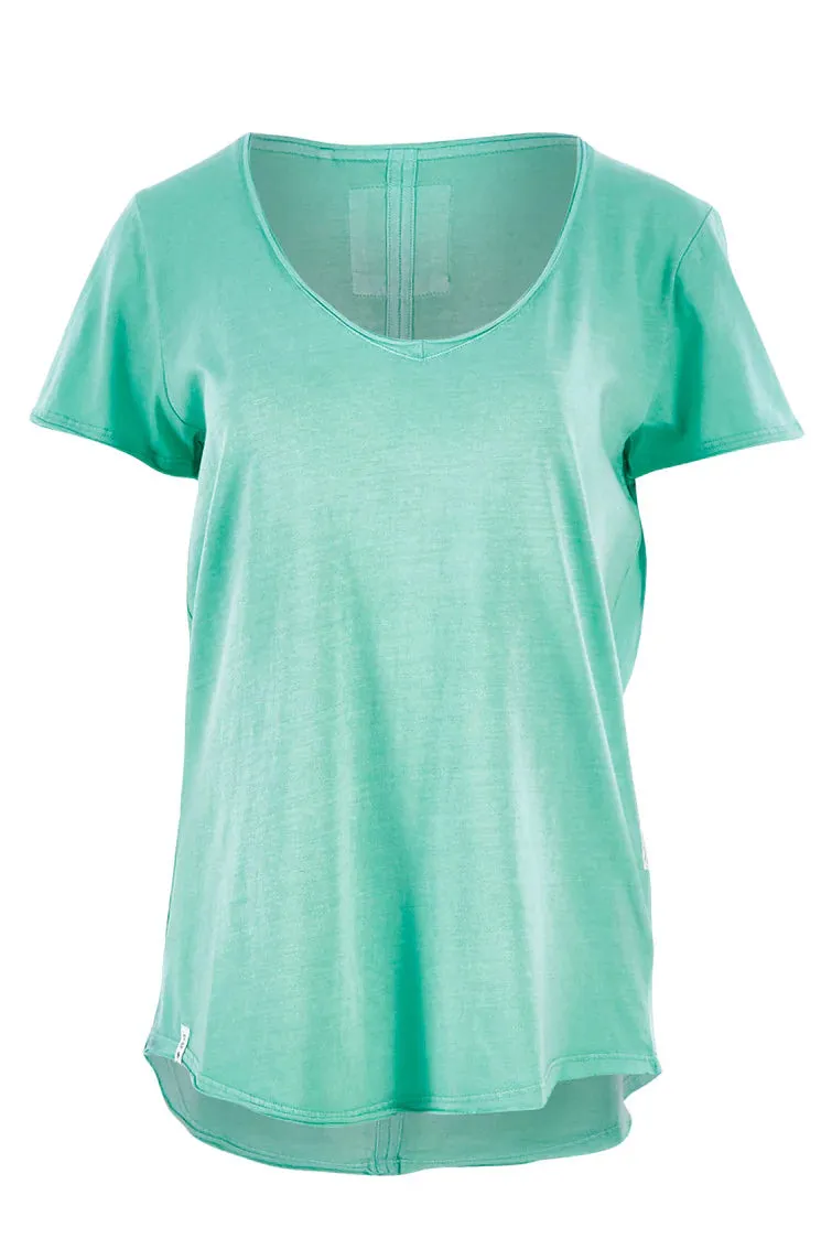 Ruby V Tee in Apple Mint