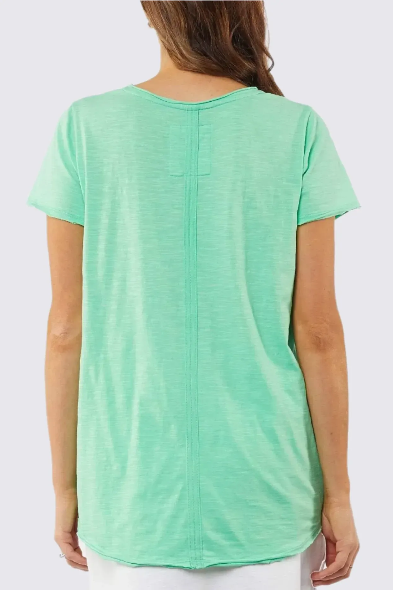 Ruby V Tee in Apple Mint