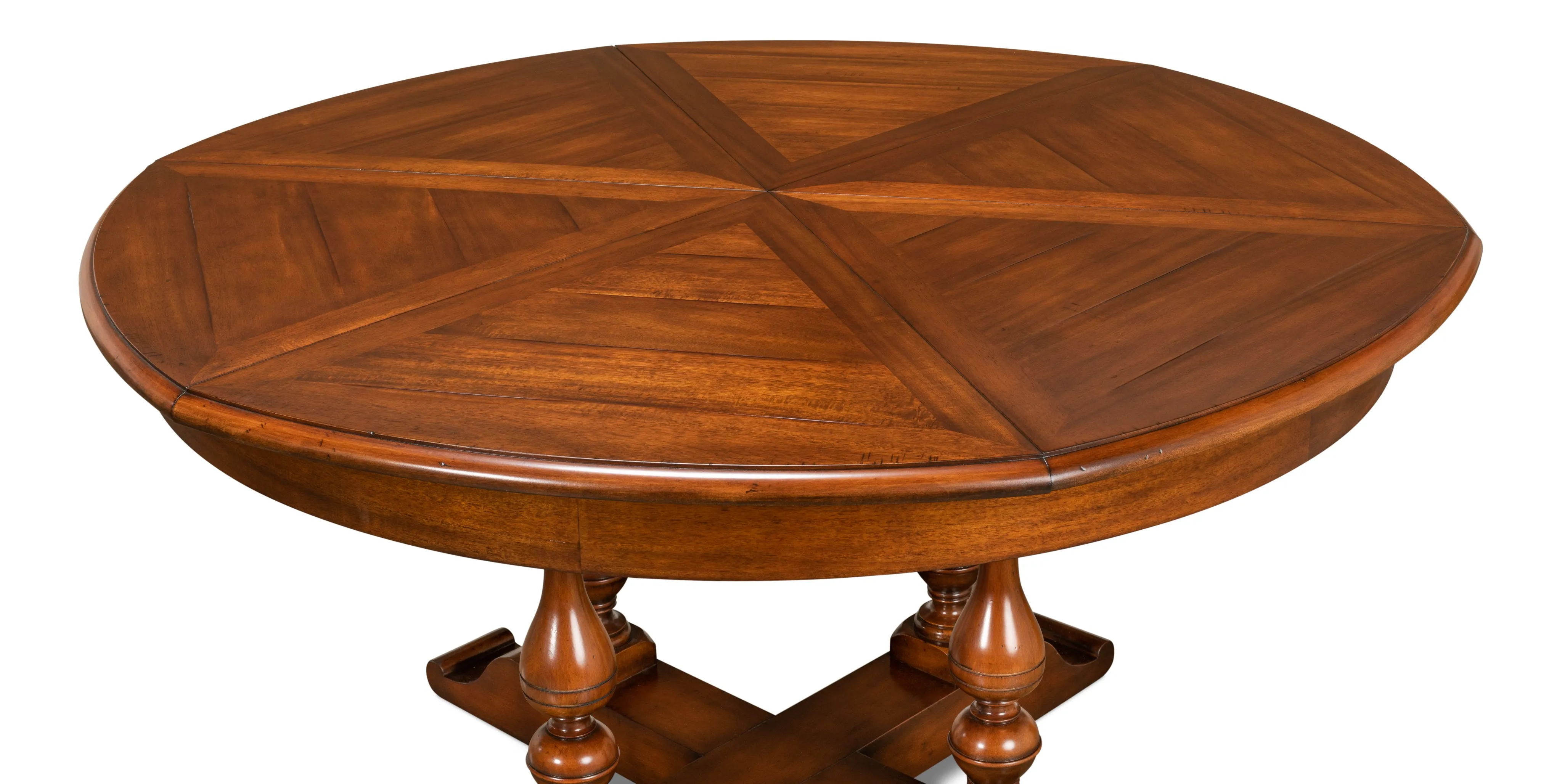 Sarreid - Walnut Jupe Dining Table  Medium - Brown - Traditional