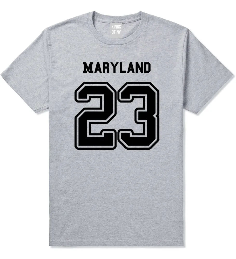 Sport Style Maryland 23 Team State Jersey Mens T-Shirt