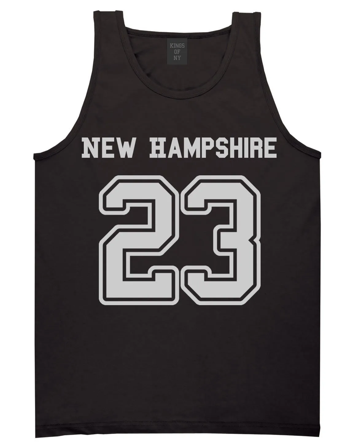 Sport Style New Hampshire 23 Team State Jersey Mens Tank Top