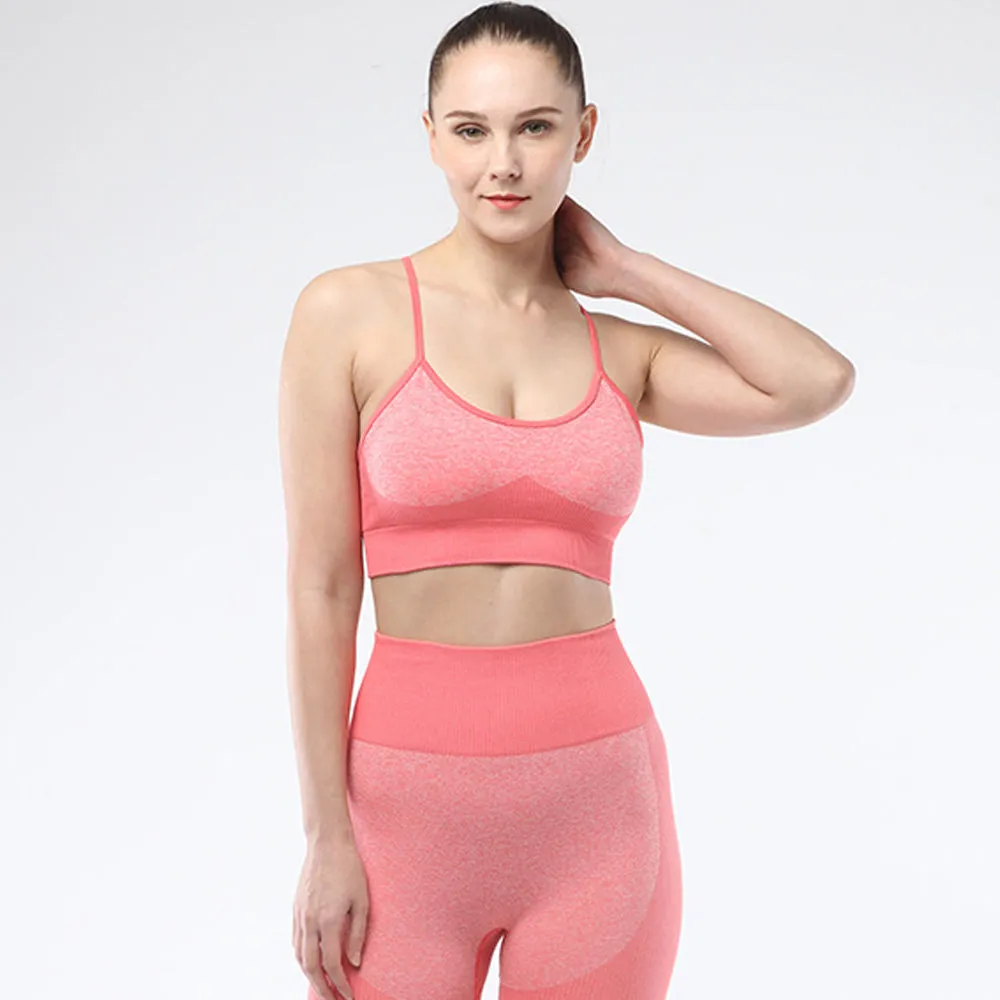 Sports Bra for Women Criss-Cross Back Strappy Longline Yoga Bra   Crop Top Workout Tank