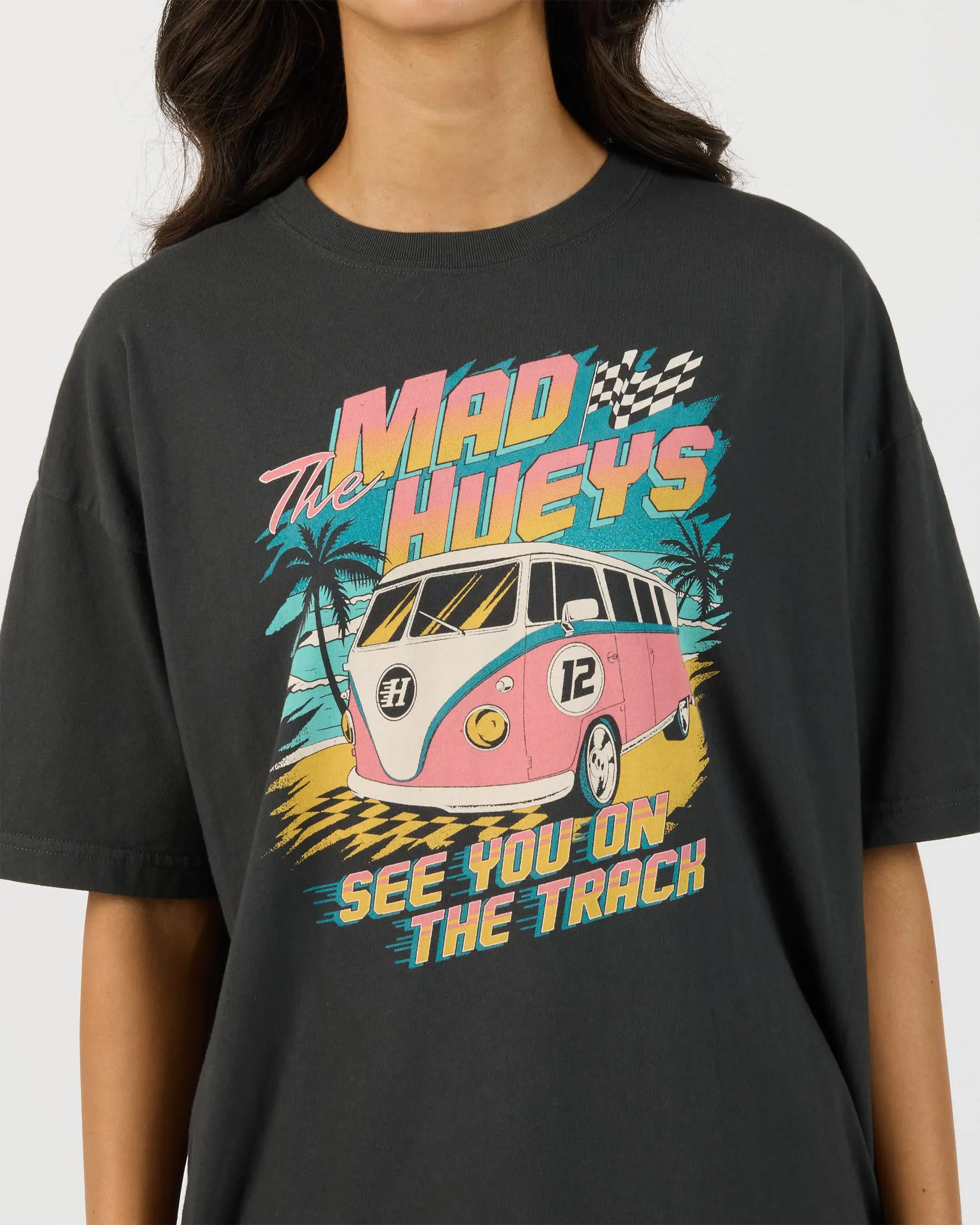 The Mad Hueys See You On The Track Oversized T-Shirt